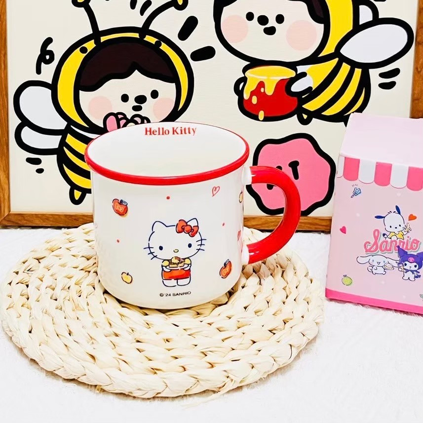 ส่งจากไทย❤️แก้วน้ำ Hello Kitty คิตตี้ แก้วลายสวย น่ารัก แก้วใส่น้ำ ใส่เครื่องดื่ม ตกแต่ง ของขวัญ จัดโต๊ะอาหาร 7009370093
