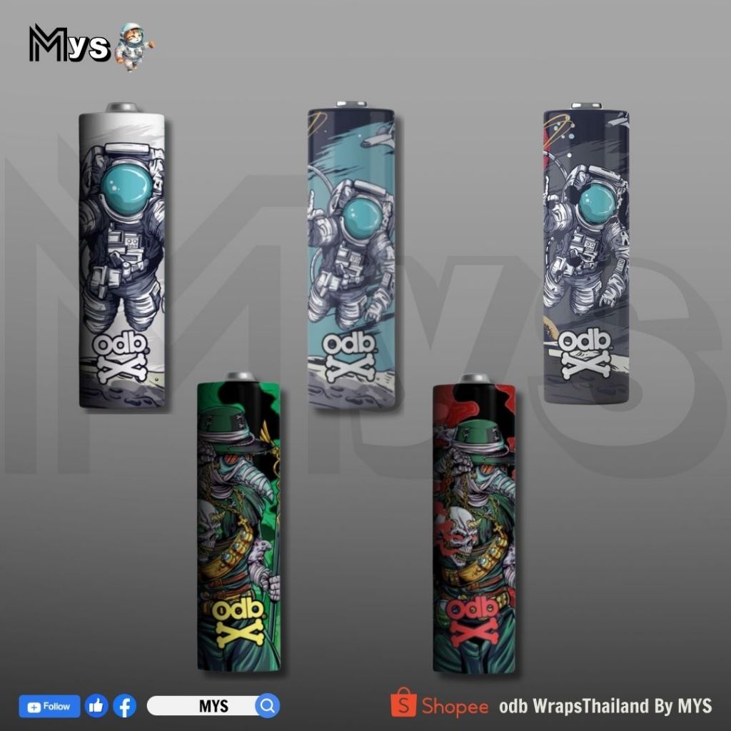 ปลอกถ่าน 18650 ODB WRAPS แท้ 100%