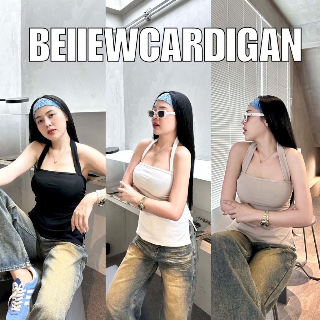 BEIIEW Bella Top เสื้อคล้องคอจีบข้าง กระแสมาแรงมากกก สำหรับน้องรุ่นนี้จับจีบข้าง มาด้วยสีคุมโทน จะสไตล์หวานก็ได้ จะสไตล์