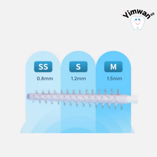 แปรงขัดซอกฟันซิลิโคลน 40ชิ้น/กล่อง ส่งจากไทย