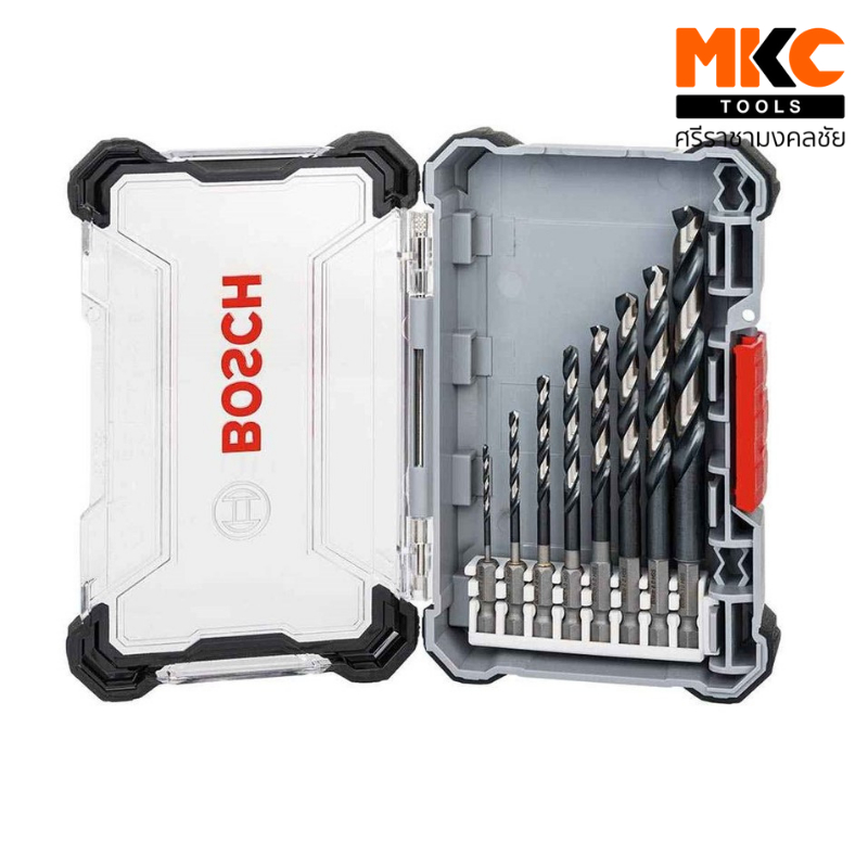 Bosch ดอกเจาะเหล็ก 2608577146 HEX (ขนาด 2,3,4,5,6,7,8,10 มม.) จำนวน 8 ชิ้น เซต