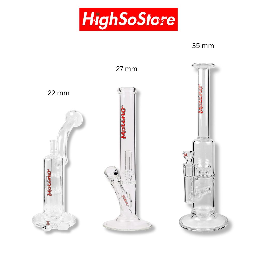 [Promotion ดีลคุ้มจัด ช้อปคุ้มจริง] บ้องแก้ว Molino สูง 27-35 cm สวย ใส ของแท้ 100% Glass Bong บ้องค