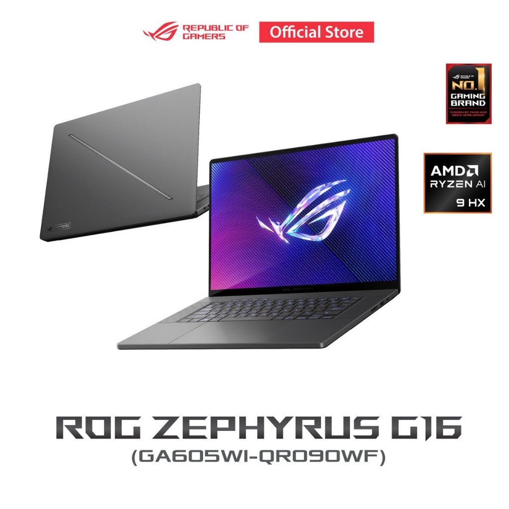 ASUS ROG Zephyrus G16 2024 (GA605WI-QR090WF) 16-inch 2.5K OLED,AMD AI-9-HX-370, 32GB, 1TB SSD, RTX40