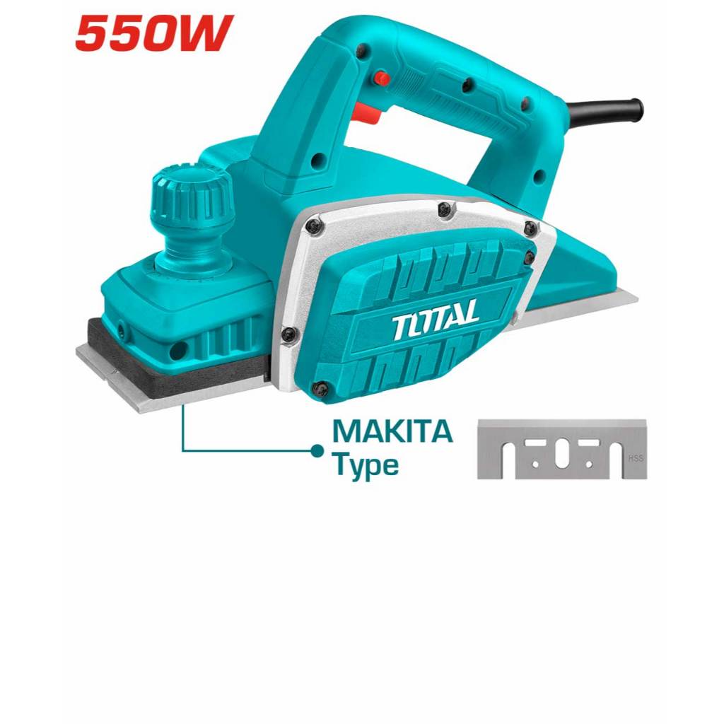 TOTAL กบไฟฟ้า 3" 550w. #TL5508216,750W. รุ่น TL7508226,1050w. #TL1108236