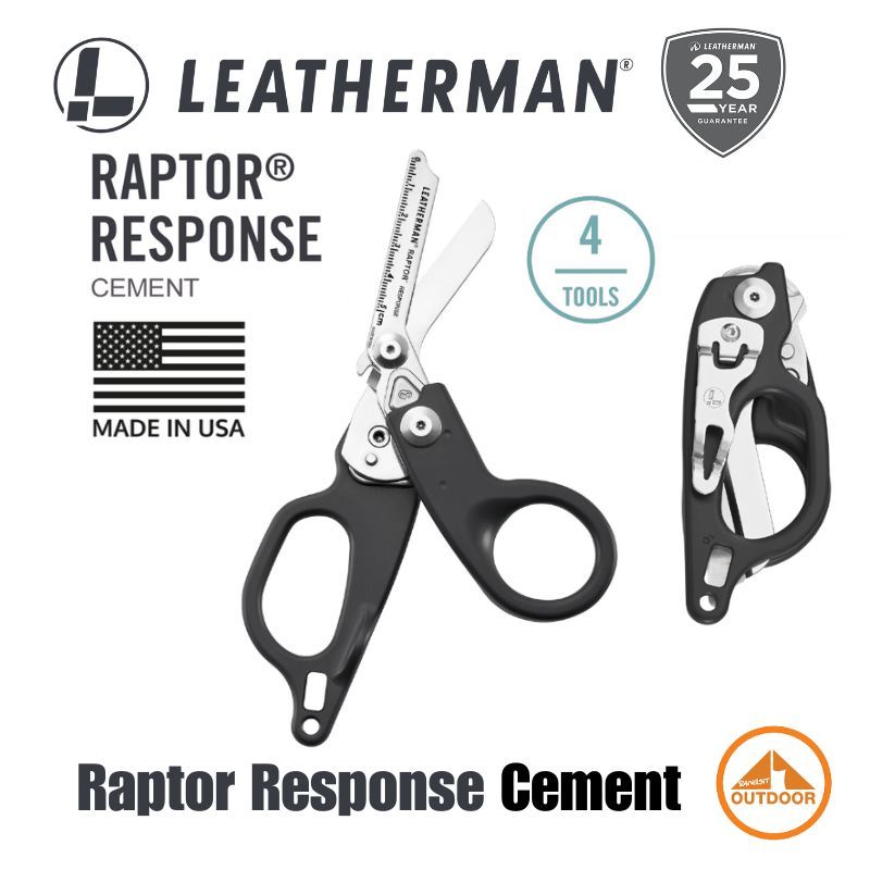 Leatherman Raptor Response #Cement | Multi Tool Stainless | 4 Tools กรรไกรหน่วยแพทย์ อาสากู้ภัย