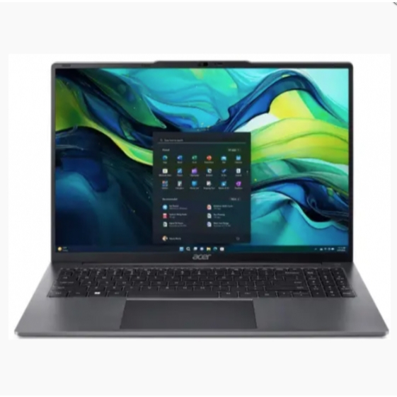 Notebook Acer Aspire Lite AL16-51P-59K6 (NX.KX0ST.001) i5-1235U/16GB/512GB M.2 SSD/ Intel Iris Xe Gr