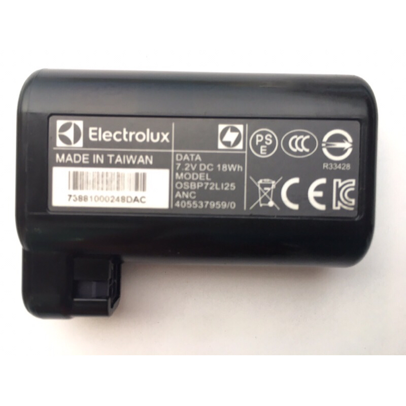 Electrolux แบตเตอรี่เครื่องดูดฝุ่น PURE-PI91-4SWN 5SSM  PI92 7.2V