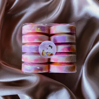 สบู่กลูต้าผิวขาวระเบิดขี้ไคล 50 กรัม 10 ก้อน (ซื้อ 2 แพ็ค แถมฟรีตาข่ายตีฟอง)