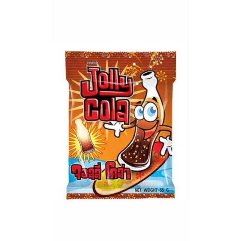 Jolly cola 55 g. จอลลี่ โคล่า วุ้นเจลาตินสำเร็จรูปกลิ่นโคล่า fl