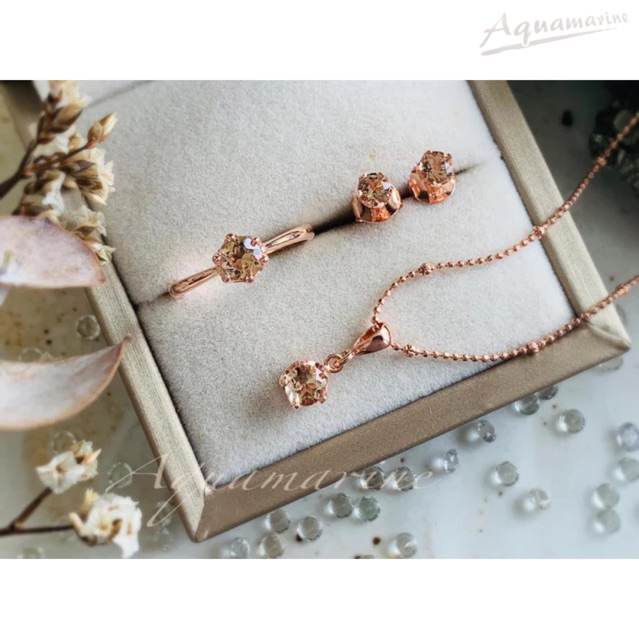 เซตพลอยโทพาส สีแชมเปญ(Natural Champagne Topaz)