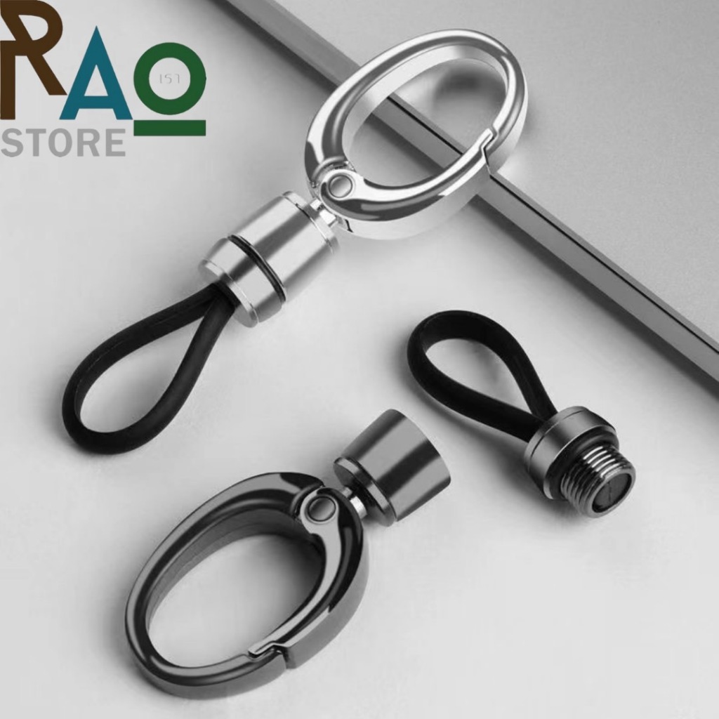 RAO Store พร้อมส่ง พวงกุญแจรถยนต์ วัสดุโลหะผสมสังกะสี ดีไซน์ทรงวงรี ตัวห้อยเป็นยางTPU คุณภาพดี ห้อยรีโมทรถยนต์ - รูปที่ 3