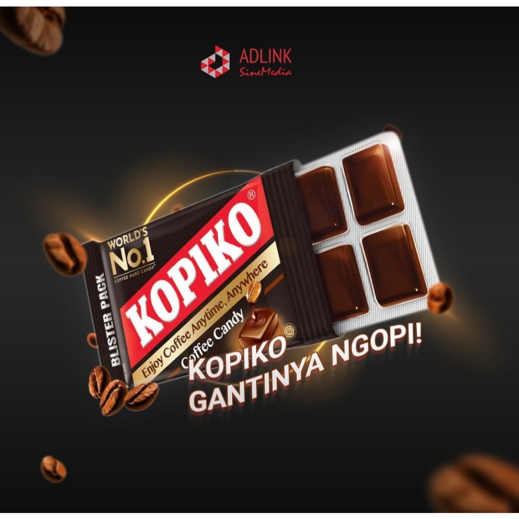 Kopiko ลูกอมกาแฟ 1 แผงมี 8 เม็ด (พร้อมส่ง)