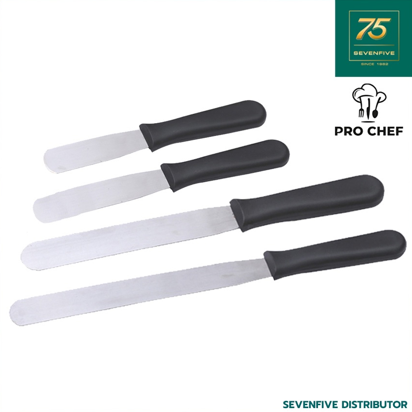 PRO CHEF ไม้พาย SPATULA พายแซะขนม พายทำขนม พายสแตนเลส ด้ามจับพลาสติก PRC1-KK-SS แพ็ค 2 ชิ้น