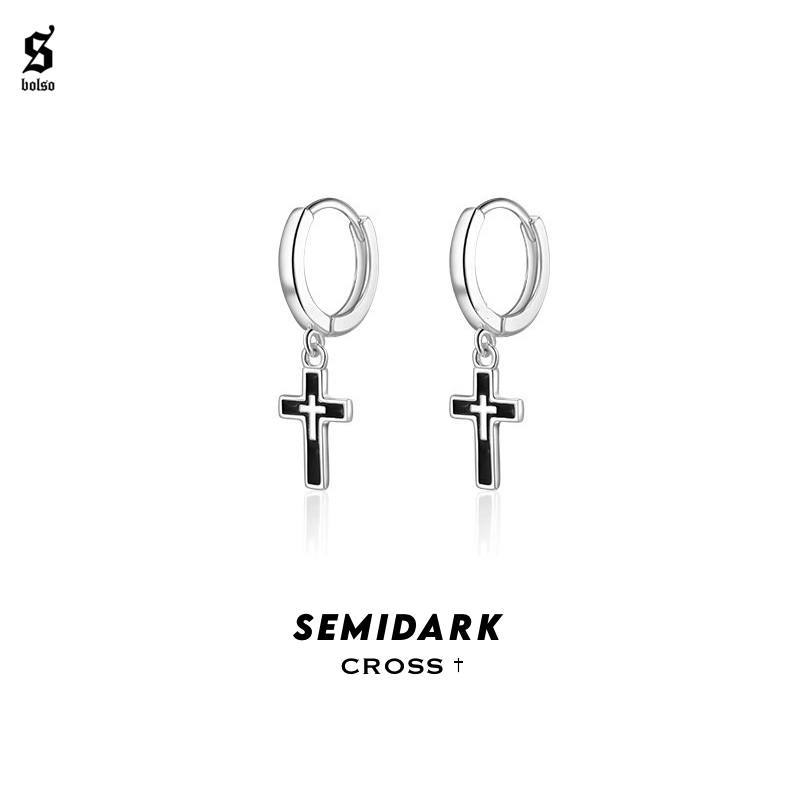 BOLSO ต่างหู รุ่น Semi Dark Cross
