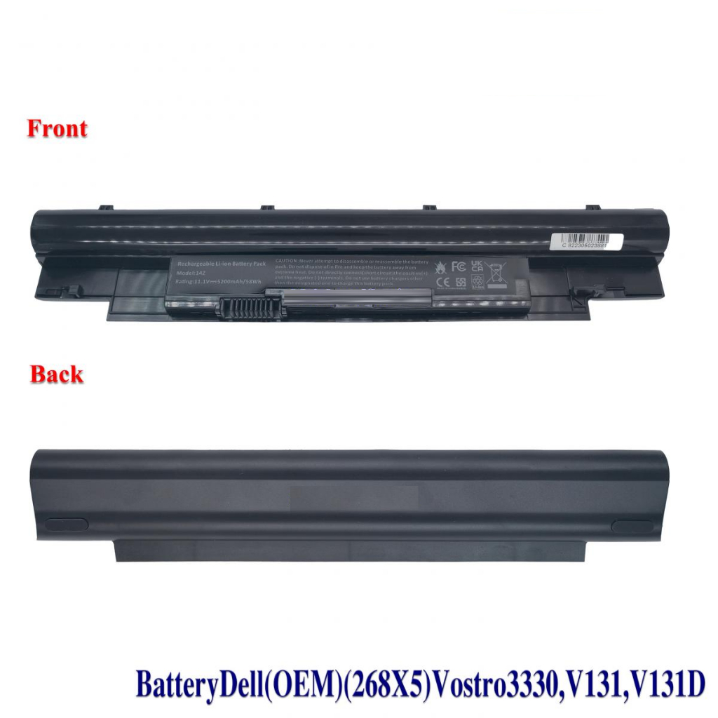 พรีออเดอร์รอ10วัน Battery Notebook Dell Type 268X5 ของเทียบ  Dell Vostro V131 Inspiron N311Z N411Z L