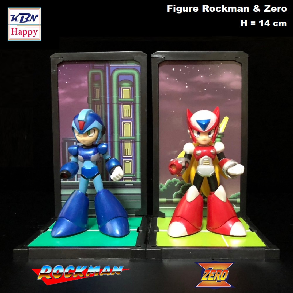 Model Figure Rockman & Zero : Limited โมเดล ร็อคแมน แอนด์ ซีโร่ พร้อมฉาก แพ็คคู่ งานลิมิเต็ด สีพิเศษ