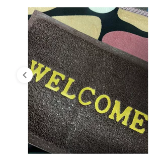 พรมเช็ดเท้า welcome ดักฝุ่น กันลื่น ขนาด 40x60cm (คละลาย) Queenfish QF-H579 พรมปูพื้น พรมทำความสะอาด ที่เช็ดเท้า