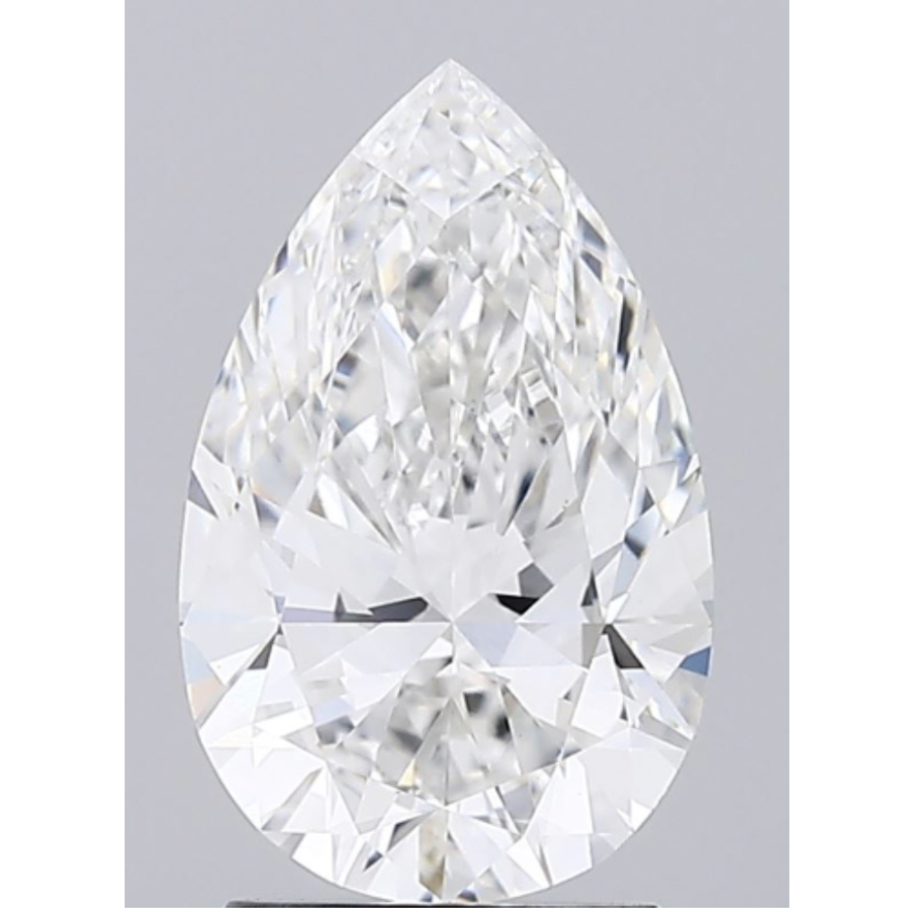 เพชร 4.07 ct F VVS2 Pear Lab Grown Diamond - พร้อมใบรับรอง IGI