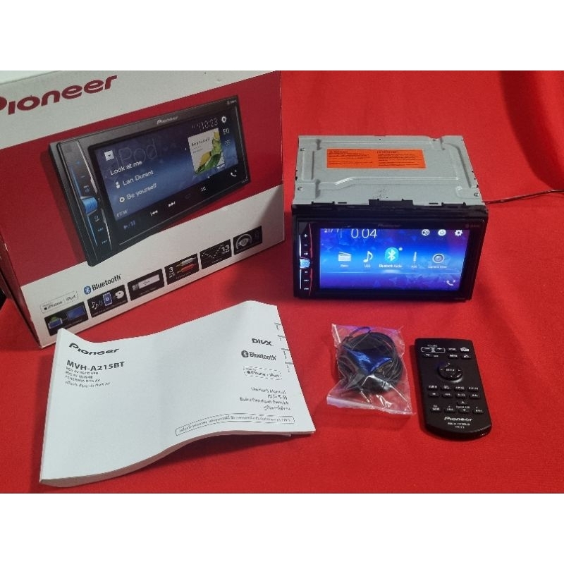 วิทยุติดรถยนต์2din จอติดรถมือสอง pioneer mvh-a215bt