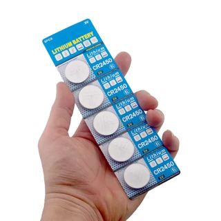 IN PACK ถ่านกระดุม cr2450 Lithium Battery แบบไม่มีกล่อง ราคาถูก