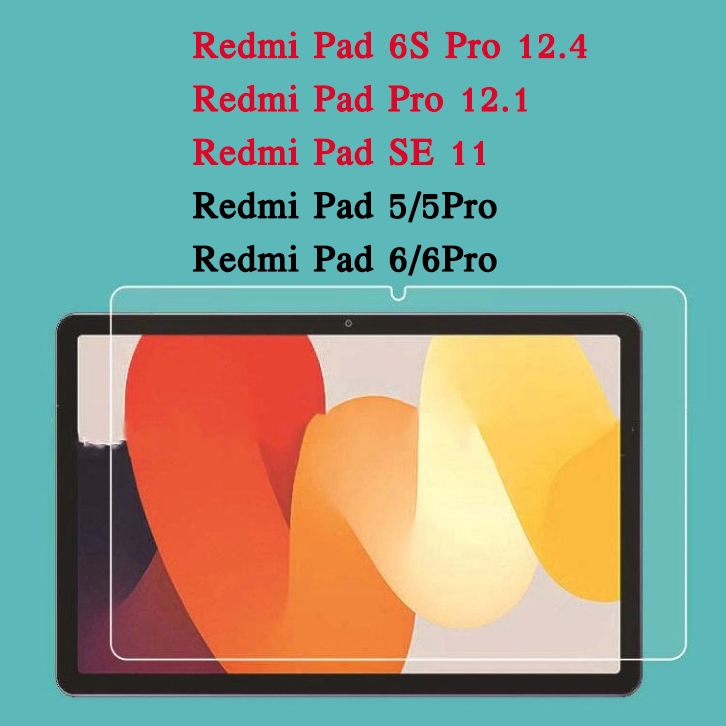 ฟิล์มกระจก นิรภัย เรดมี่ แพด เอสอี For Redmi Pad SE Pad 5 6 Pro redmi Pad 10.61 redmi pad 6s pro 12.4 redmi pad pro 12.1