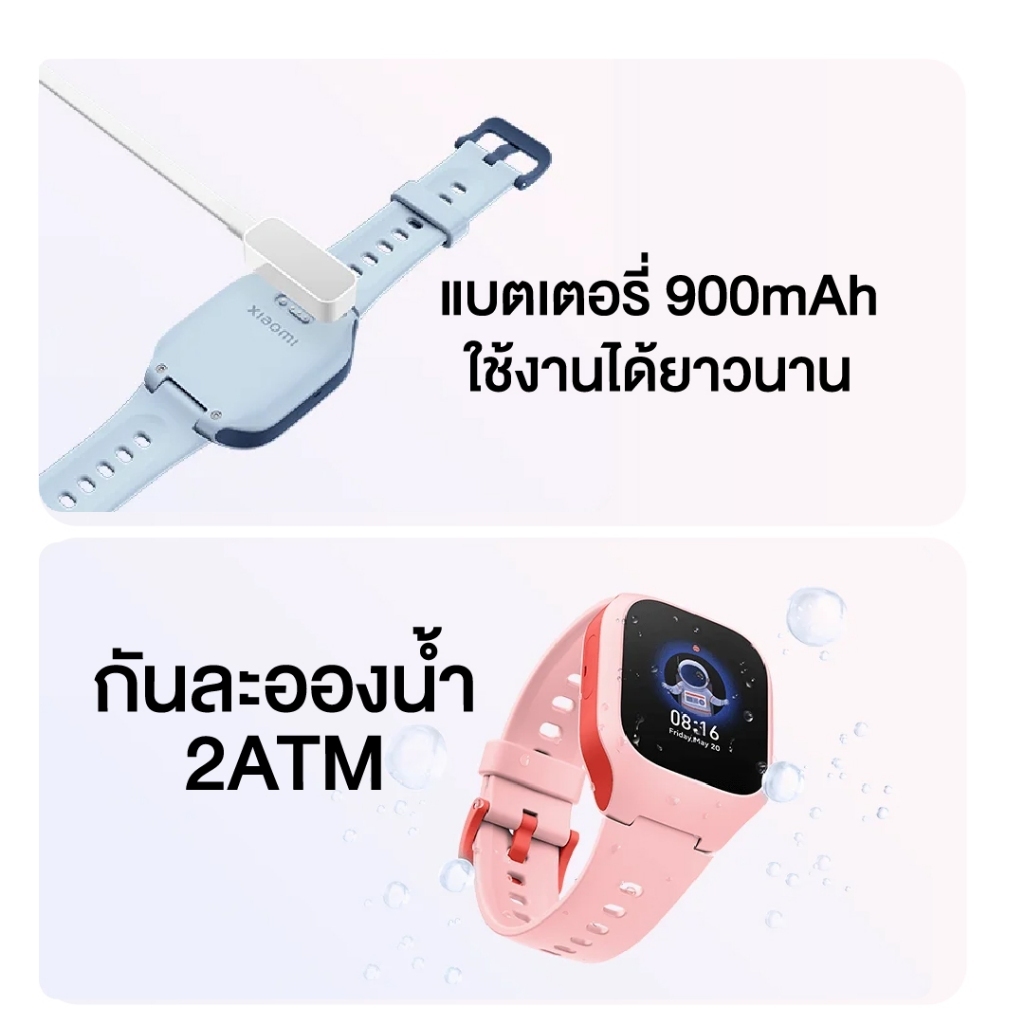 (รับประกันศูนย์ไทย 1 ปี) Xiaomi Smart Kids Watch นาฬิกาเด็ก4G ระบุตำแหน่งGPS กล้องหน้า 2MP วิดีโอคอล