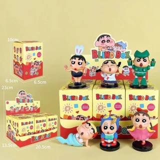 สินค้าพร้อมส่ง 6 ชิ้น/เซ็ตกล่อง Crayon Shin-chan PVC โมเดล ของเล่นตกแต่งเดสก์ท็อป ของสะสม ของเล่นใหม่ ของขวัญ