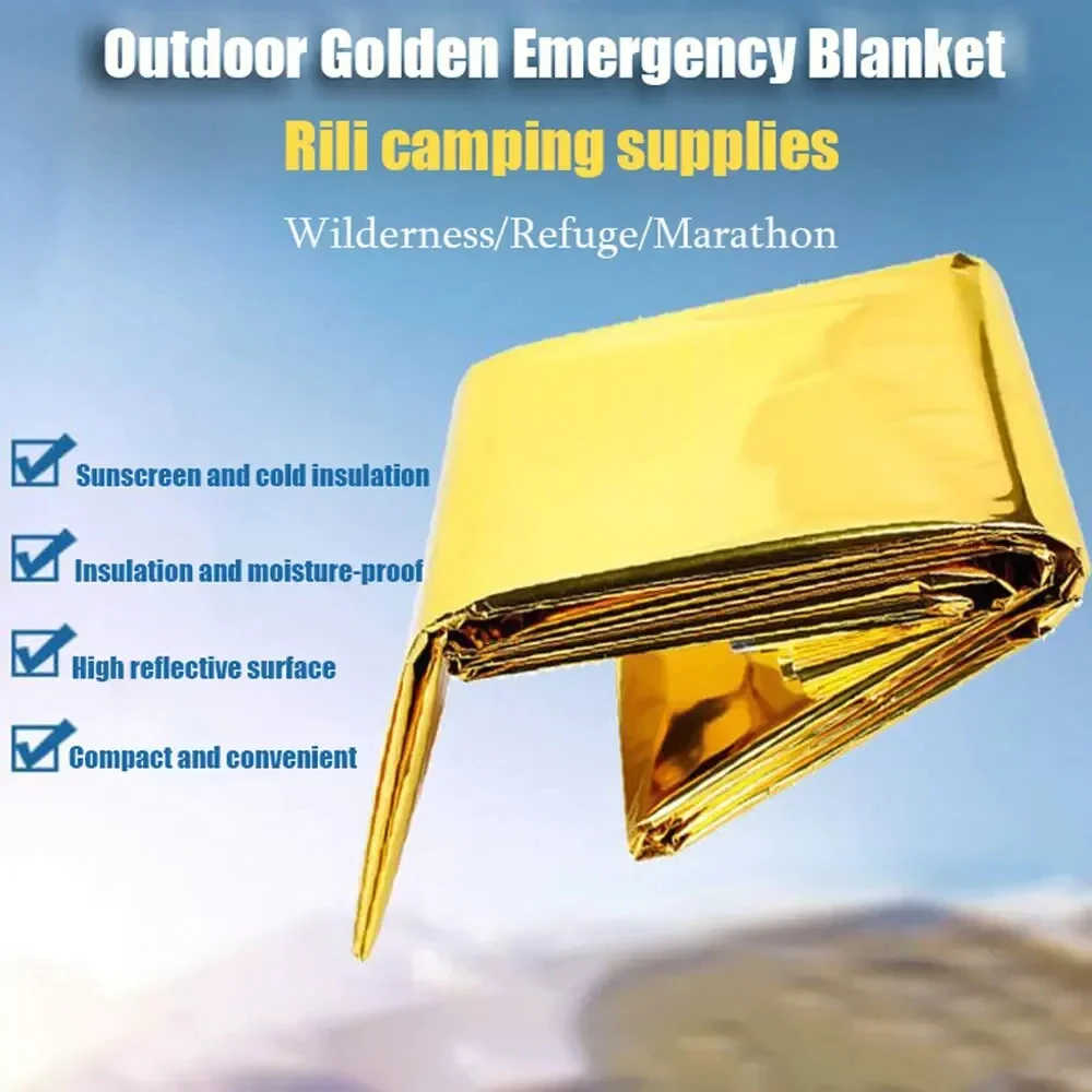 Emergency Blanket ผ้าห่มอวกาศฉุกเฉิน 160x210cm thumbnail 7