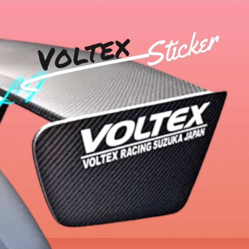 สติ๊กเกอร์ติดสปอยเลอร์ Voltex พร้อมส่งจากไทยราคาต่อแผ่น