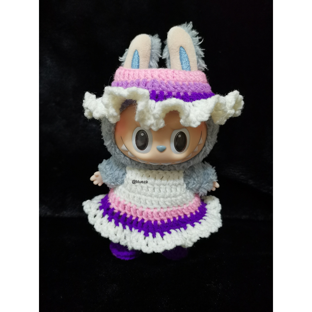 ชุดถักไหมลาบูบู้ Labubu ไหม4ply