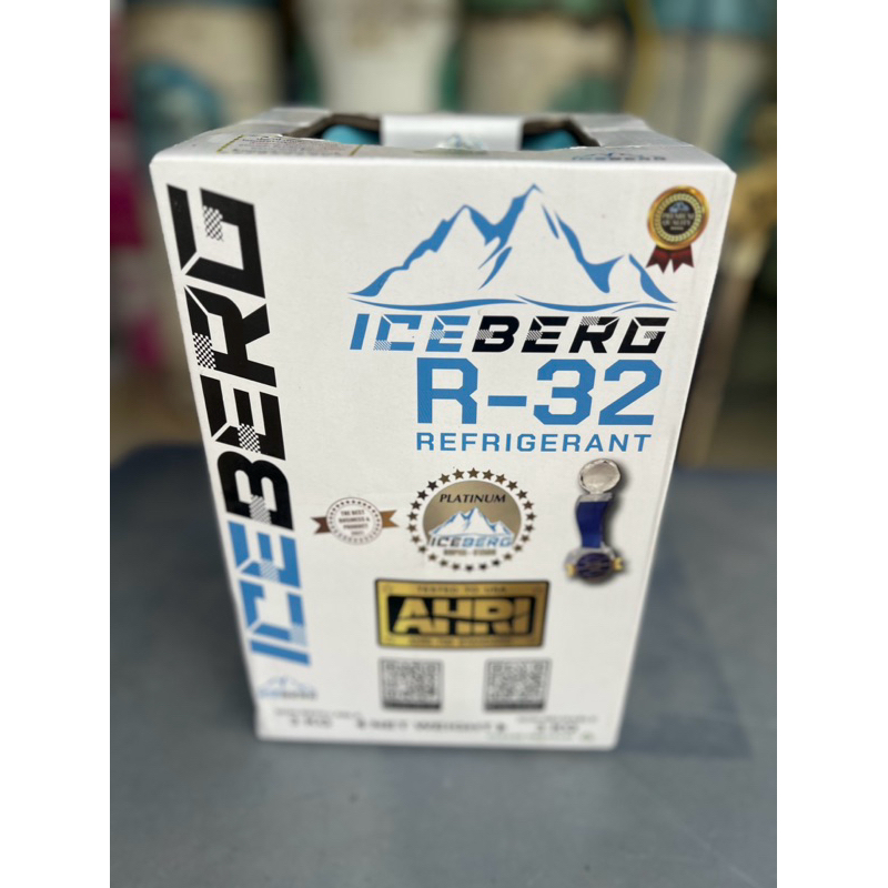 น้ำยาแอร์ R32 ยี่ห้อ ICEBERG (ไอซ์เบิร์ก) บรรจุน้ำยา 3 กิโลกรัม (ของแท้)