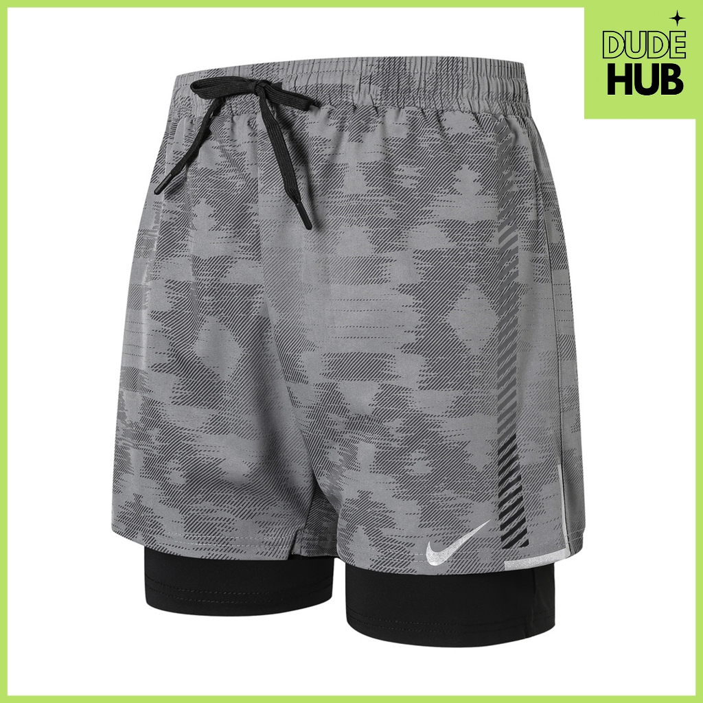 กางเกงวิ่งออกกำลังกาย NIKE สำหรับผู้ชาย มีซับใน รัดกล้ามเนื้อ แห้งไว ระบายอากาศ สวมใส่สบาย