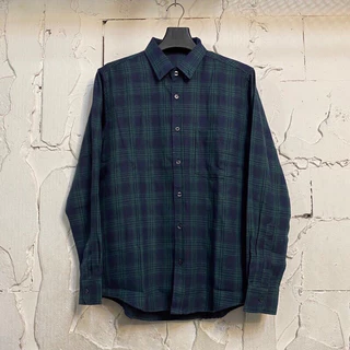 เสื้อเชิ้ตลายสก็อตแขนยาว M-4XL ผ้า cotton brush ใส่สบาย นุ่ม ลายสุดฮิต เสื้อเเขนยาวลายสก็อต