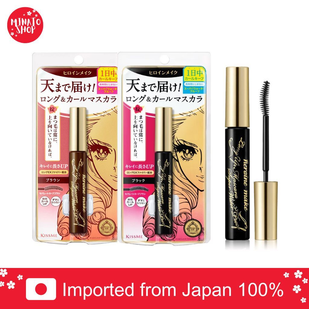 [แท้🇯🇵/ส่งด่วน⚡] KISSME Heroine Make Long Up Mascara Super Waterproof คิสมี มาสคาร่า สูตรกันน้ำ เพิ่มความยาว
