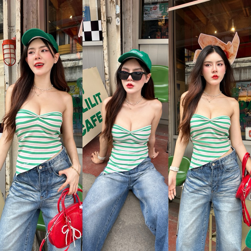 {พร้อมส่ง} Alice Top เกาะอกรุ่นใหม่สไตล์สาวอลิส ดีเทลพิเศษเฉพาะแบรนด์
