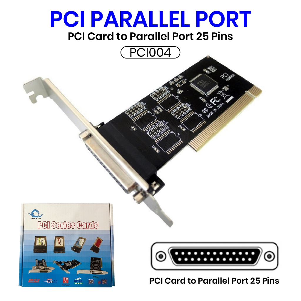 สินค้าพร้อมจัดส่งทุกวัน PCI Card Parallel Port 25 Pins PCI004 DoubleBBB