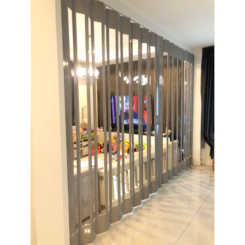 ฉากกั้นห้อง กั้นแอร์PVC สำเร็จแบบใสยาว สูง 2 เมตร