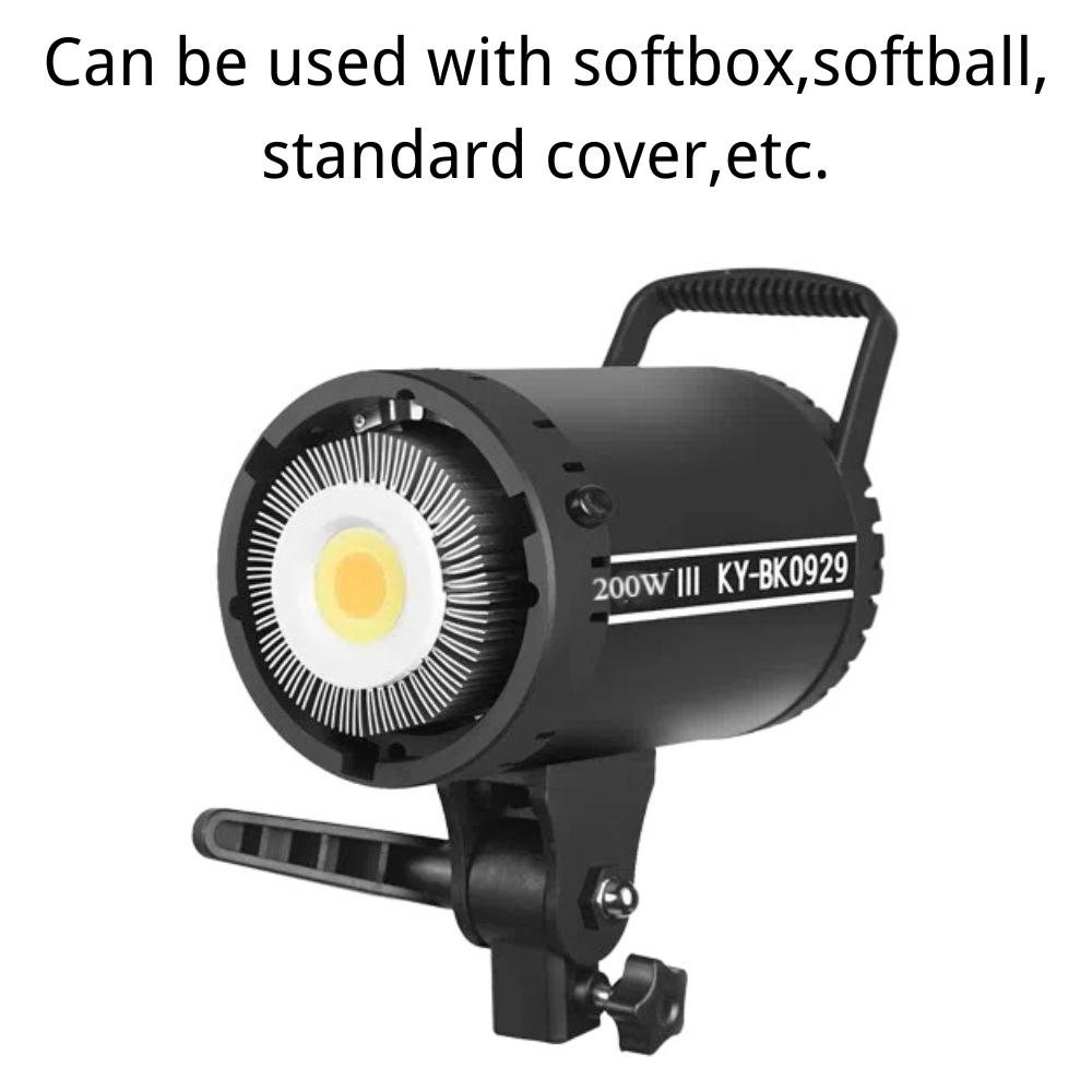 softbox 200w LED Professional Bowens สตูดิโอสําหรับการถ่ายภาพแสงแฟลช KY-BK0929 ไฟถ่ายวีดีโอ ไฟต่อเนื่อง ไฟถ่ายรูป