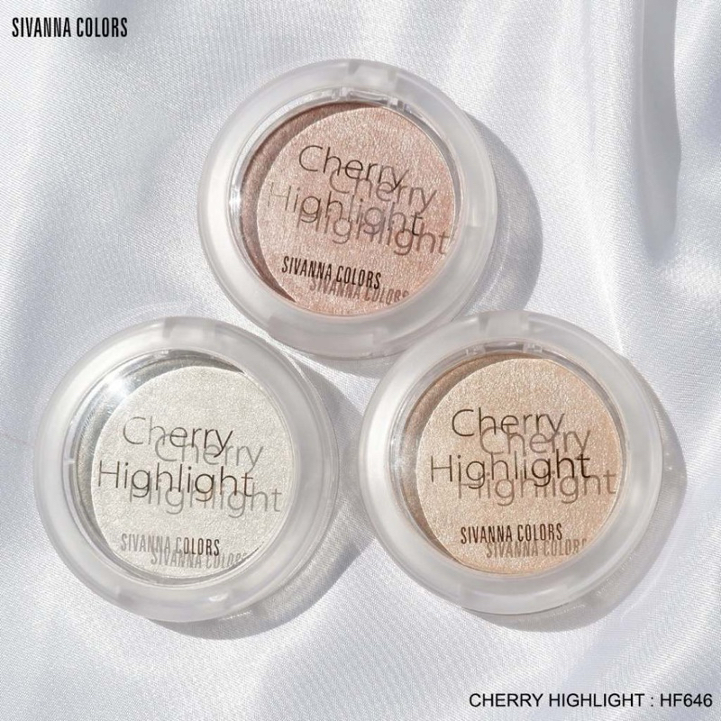 ☘️HF646 ไฮไลท์ หน้าเงา SIVANNA COLORS CHERRY HIGHLIGHT