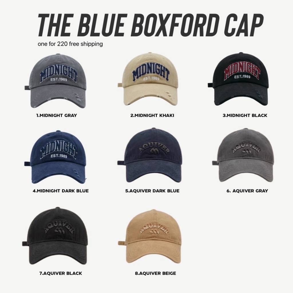 มาใหม่!! the blue boxford - caps set 4 หมวกเบสบอล