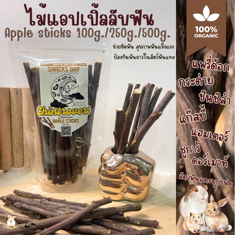 Chintrovert ||ไม้แอปเปิ้ล Apple Stick || สำหรับแทะเล่น