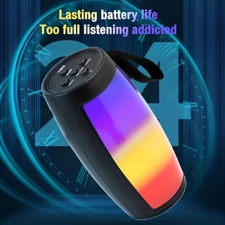 🚚พร้อมส่ง🚚ลําโพงสเตอริโอBluetoothซับวูฟเฟอร์แบบพกพาแบบชาร์จไฟได้ ไฟ LEDสีสันสดใส พร้อมเสียงเบสสุด คุณภาพเสียงระดับHIFI