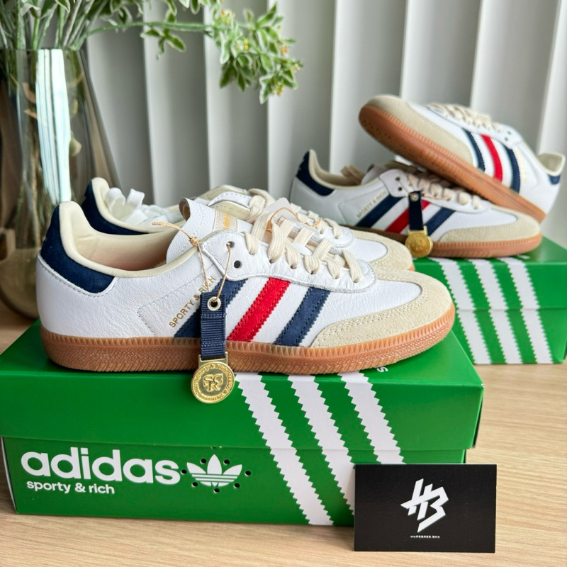 [ของแท้] Adidas Samba OG x Sporty & Rich "Olympic" พร้อมส่ง