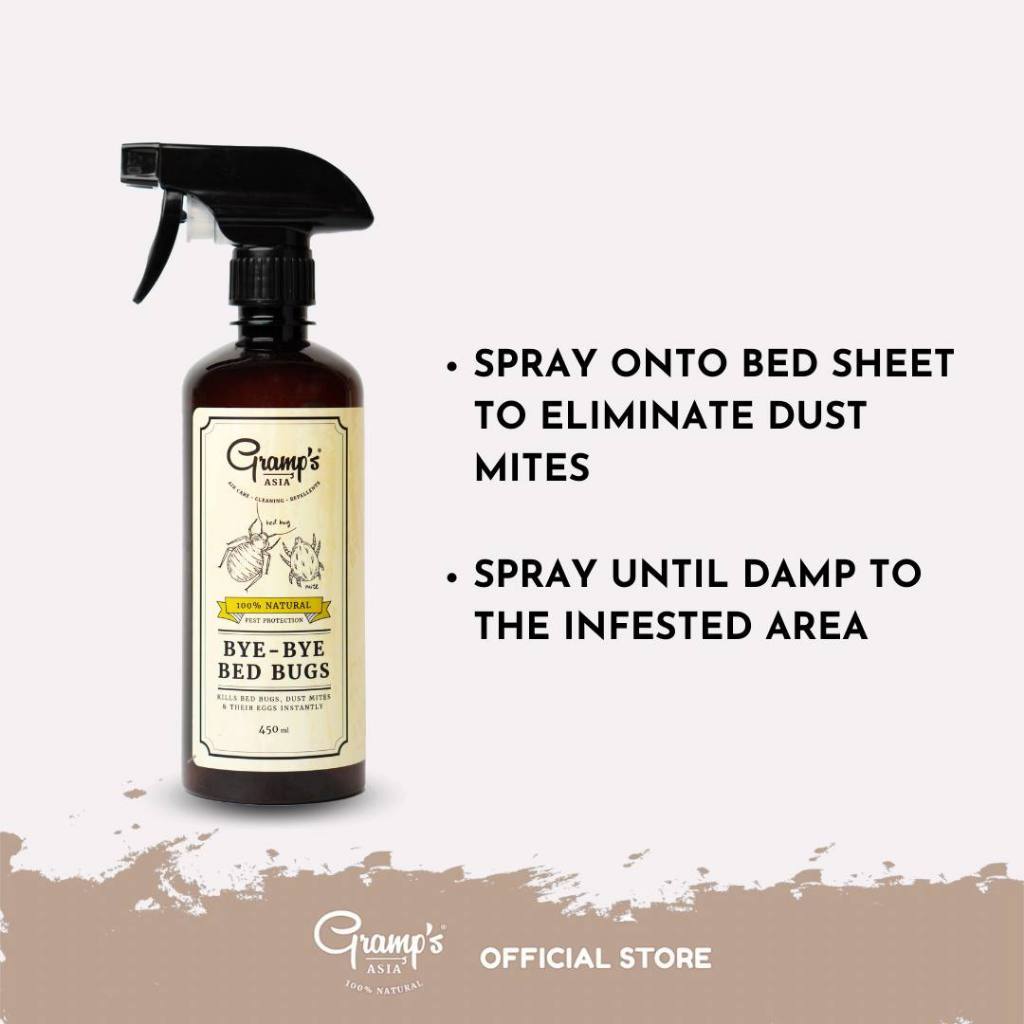 Bye-Bye Bed Bugs กำจัดแมลงบนเตียง ไรฝุ่น และไข่ของมันได้ในทันที 450 ml