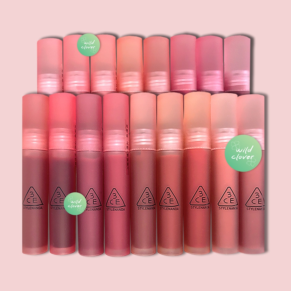 🍀 3CE : แท้vdoลด30% blur water tint lip : laydown, early hour, chasing rose 4.6g