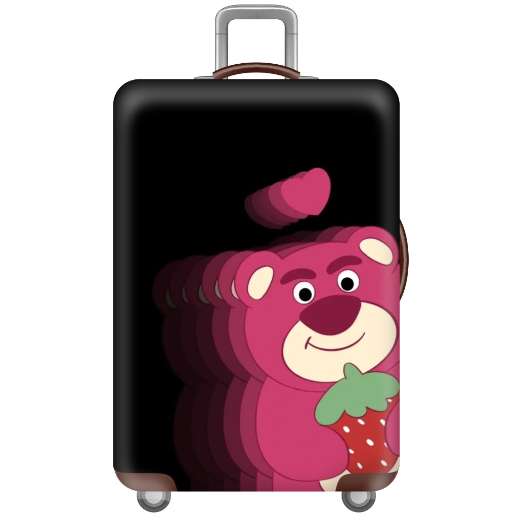 ผ้าคลุมกระเป๋าเดินทาง แบบยืด ลาย ฟลามิงโก lotso เครื่องบิน แมว