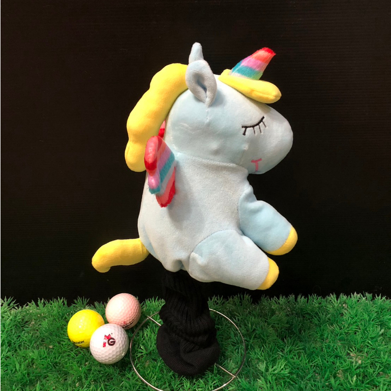 Golf Head Cover For Fairway 3 5 or7 " Mini UNI”Sky blue "ปลอกคลุมหัวไม้กอล์ฟ