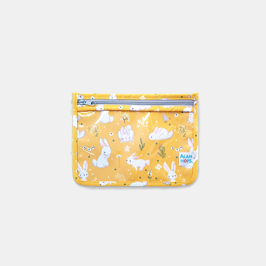 Alan Hops กระเป๋าใสเอนกประสงค์ รุ่น Daily Buddy ลาย Rene Rabbit (Yellow)