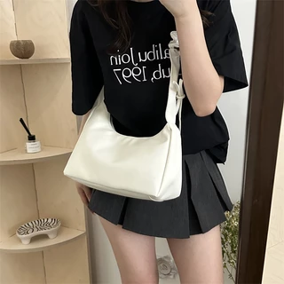 ส่งด่วน GUCSELECTED(B2070) กระเป๋าสะพายไหล่หนังพียู-ปรับสายย่นสะพายข้างได้