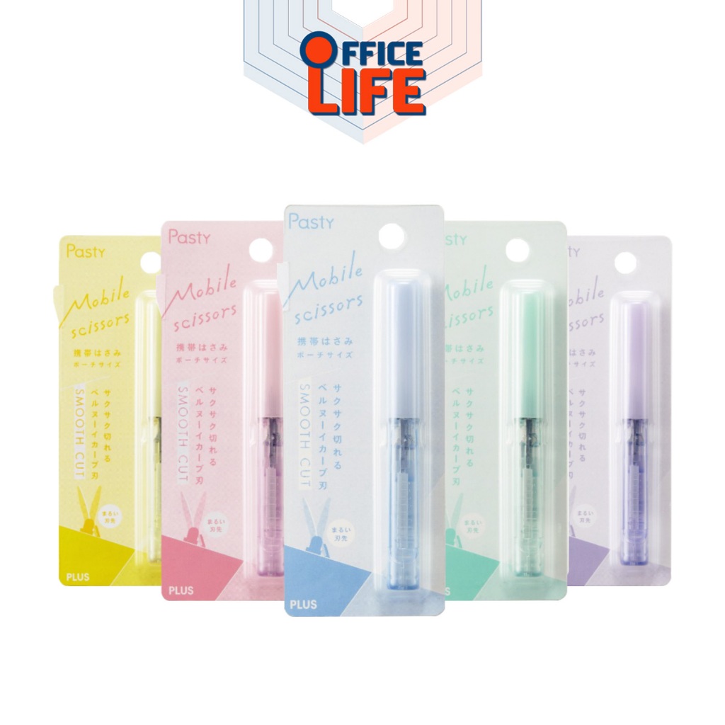 PLUS (พลัส) กรรไกรพกพา กรรไกร รุ่น TWIGGY SC-100PF-P LIMITED EDITION รูปทรงปากกา (1 ชิ้น)